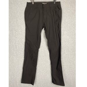 Kenneth Cole New York Men's Black Flat Front Pants Size 34x32 Casual Dress